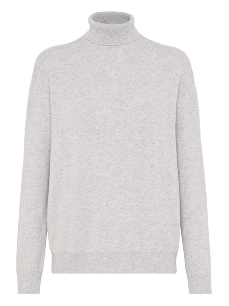  Brunello Cucinelli Roll-neck Cashmere Sweater - Grey 