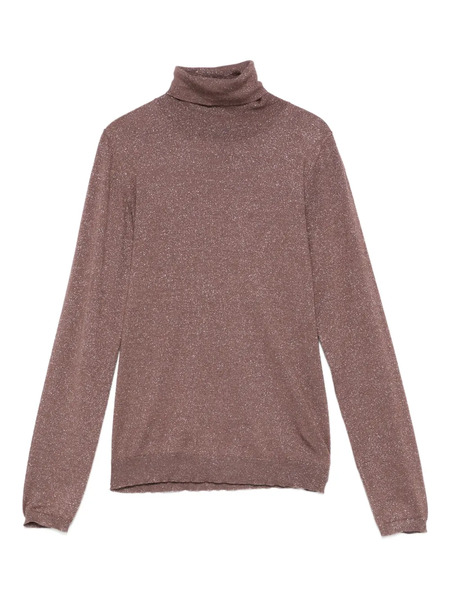  Brunello Cucinelli Roll-neck Top - Brown 