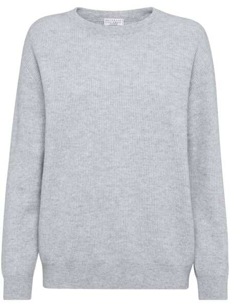  Brunello Cucinelli Round-neck Cashmere Jumper - Grey 