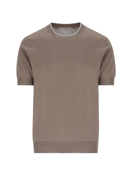  Brunello Cucinelli Round-neck T-shirt - Neutrals 