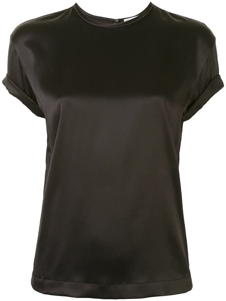  Brunello Cucinelli Round Neck Top - Black 
