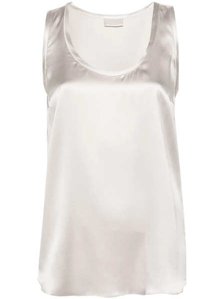 Brunello Cucinelli Satin Tank Top - Neutrals 