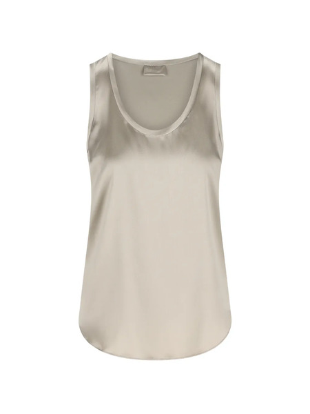  Brunello Cucinelli Scoop-neck Tank Top - Neutrals 