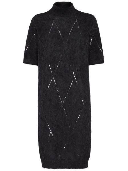  Brunello Cucinelli Sequin-embellished Dress - Black 