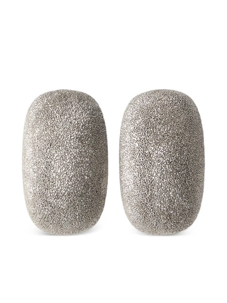  Brunello Cucinelli Shimmering Stud Earrings - Grey 