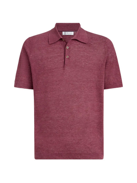  Brunello Cucinelli Short-sleeve Polo Shirt - Red 