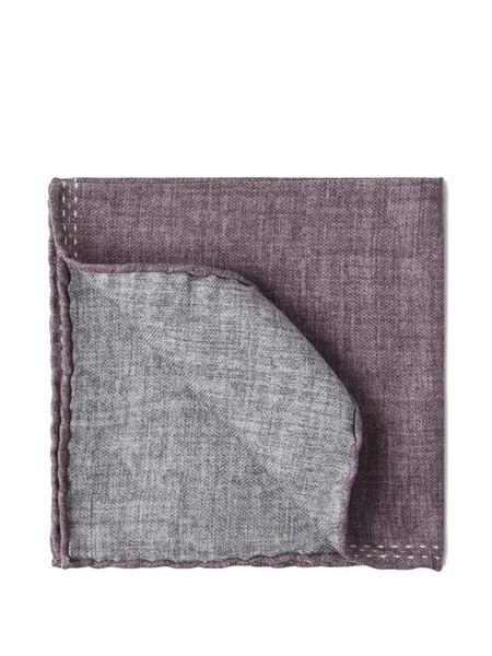  Brunello Cucinelli Silk Pocket Square - Purple 