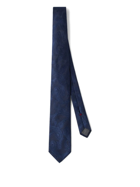  Brunello Cucinelli Silk Tie - Blue 