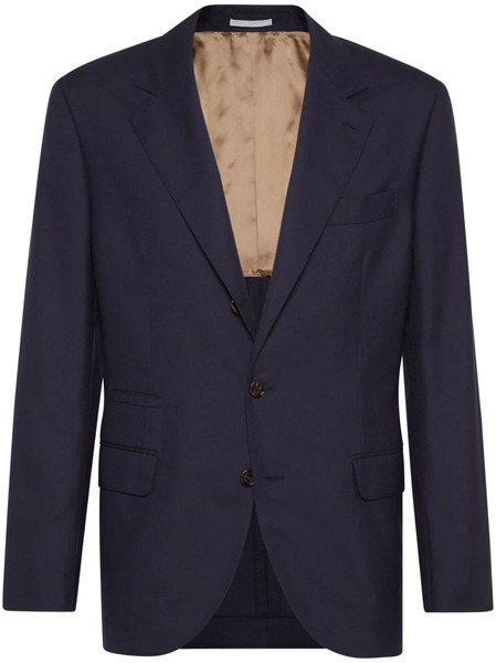  Brunello Cucinelli Single-breasted Cashmere Blazer - Blue 