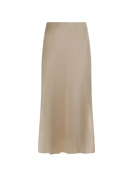  Brunello Cucinelli Slit Skirt - Neutrals 