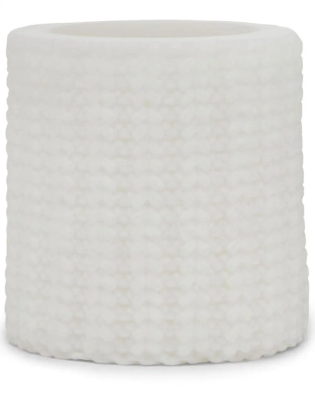  Brunello Cucinelli Small Knit-effect Wax Lantern - White 