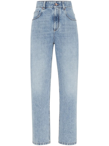  Brunello Cucinelli Straight-leg Denim Jeans - Blue 