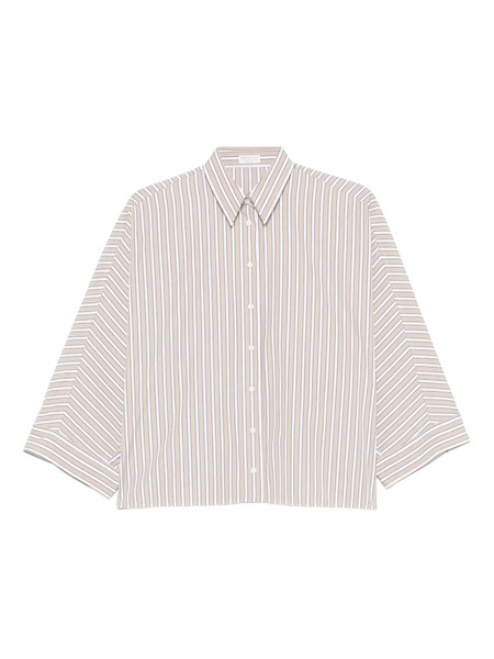  Brunello Cucinelli Striped Button Shirt - Neutrals 