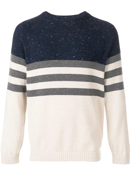  Brunello Cucinelli Striped Jumper - Neutrals 