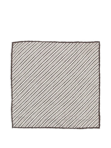  Brunello Cucinelli Striped-pattern Scarf - Neutrals 