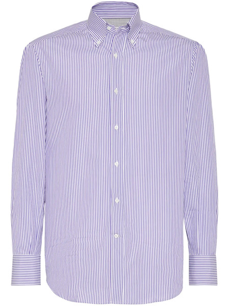  Brunello Cucinelli Striped Shirt - Purple 