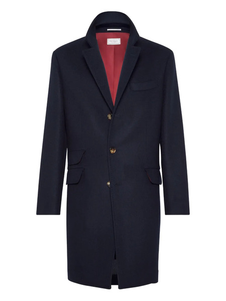  Brunello Cucinelli Tailored Coat - Blue 