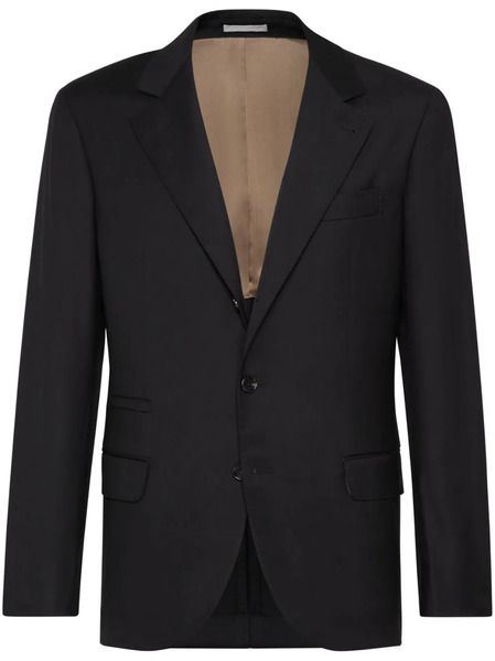  Brunello Cucinelli Tailored Wool Blazer - Black 