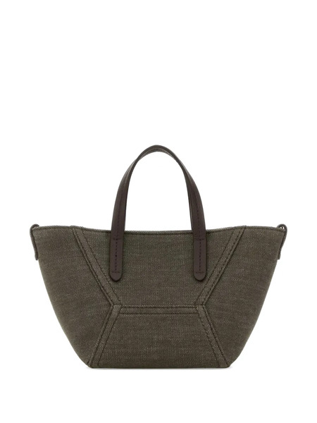  Brunello Cucinelli Top Handle Tote Bag - Green 