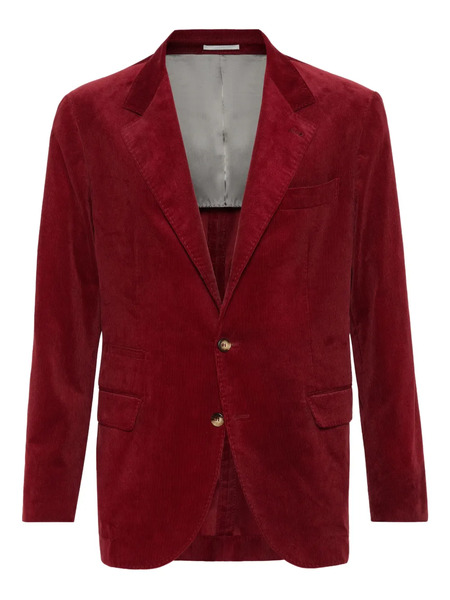  Brunello Cucinelli Velvet Blazer - Red 