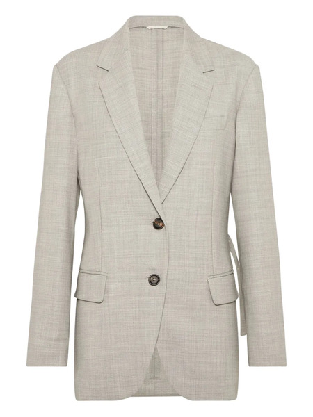  Brunello Cucinelli Wool Blazer - Grey 