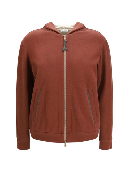  Brunello Cucinelli Zip-fastening Hoodie - Brown 