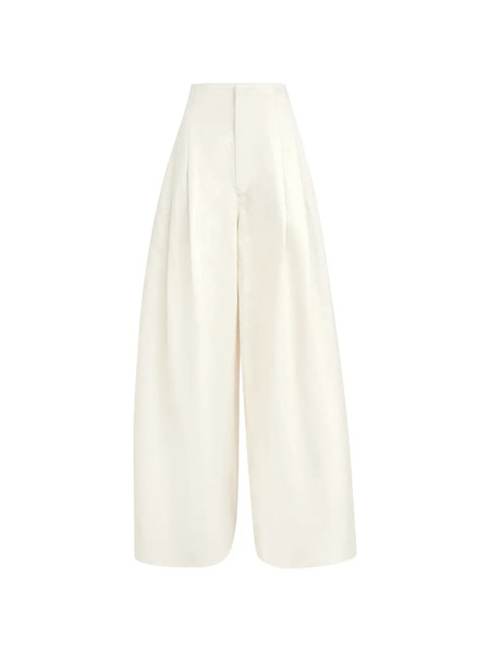  Brunello Cucinelli Zip Palazzo Pants - Neutrals 