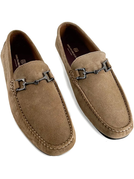  Bruno Magli Xander taupe Loafers - Brown 