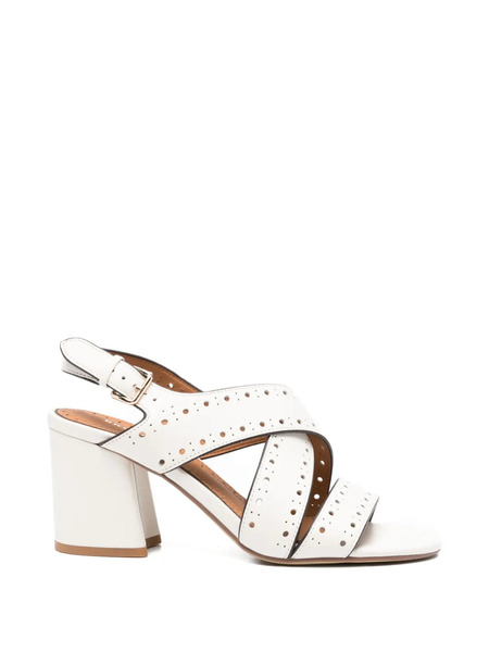  Bruno Premi Perforated-strap Sandals - White 