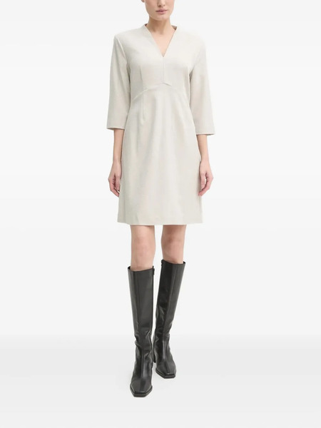  Bruuns Bazaar Crystal-embellished V-neck Mini Dress - Neutrals 
