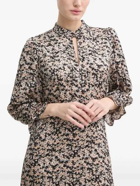  Bruuns Bazaar Floral-print Midi Dress - Neutrals 