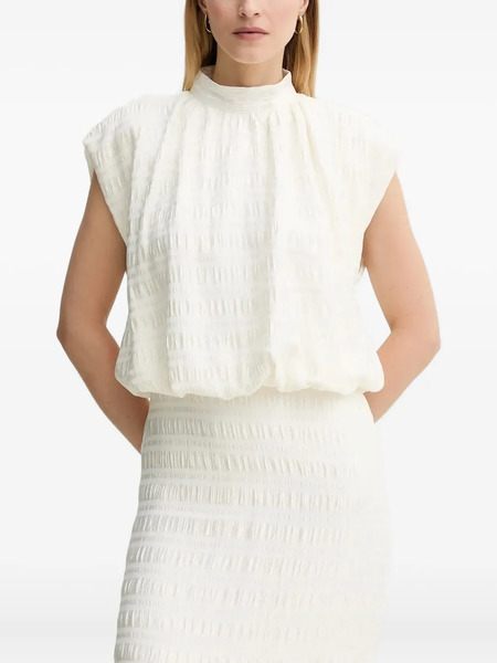  Bruuns Bazaar Fringed Midi Dress - White 