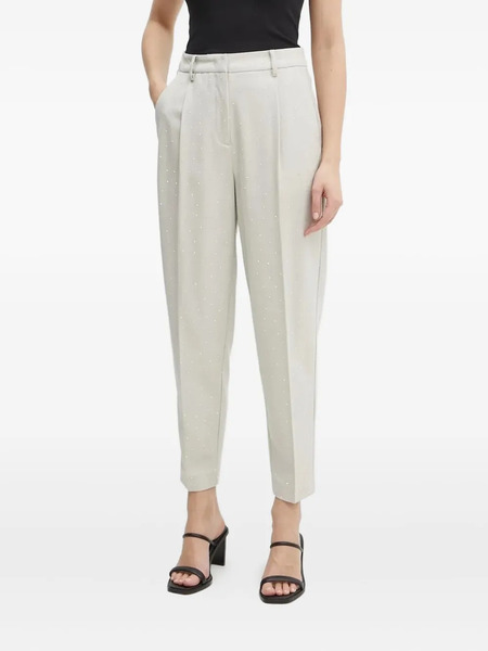  Bruuns Bazaar Pleated Embellished Tailored Trousers - Neutrals 
