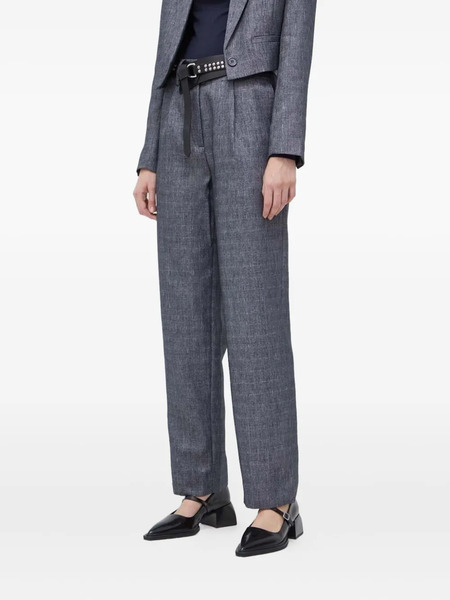  Bruuns Bazaar Pleated-front Straight Trousers - Black 