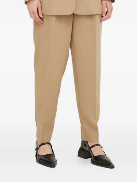  Bruuns Bazaar Pleated High-waisted Trousers - Neutrals 