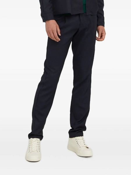  Bruuns Bazaar Pleated Straight-leg Trousers - Blue 