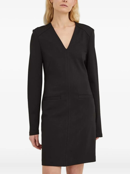  Bruuns Bazaar V-neck Pocket Mini Dress - Black 
