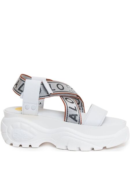  Buffalo Logo Sandals - White 