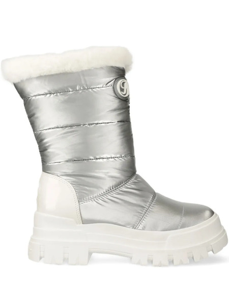  Buffalo Quilted Boots - Silver 