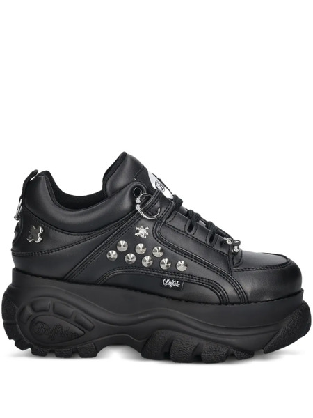  Buffalo Studded Platform Sneakers - Black 