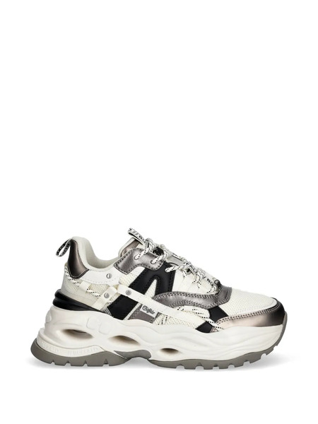  Buffalo Triplet Hollow Panelled Sneakers - White 
