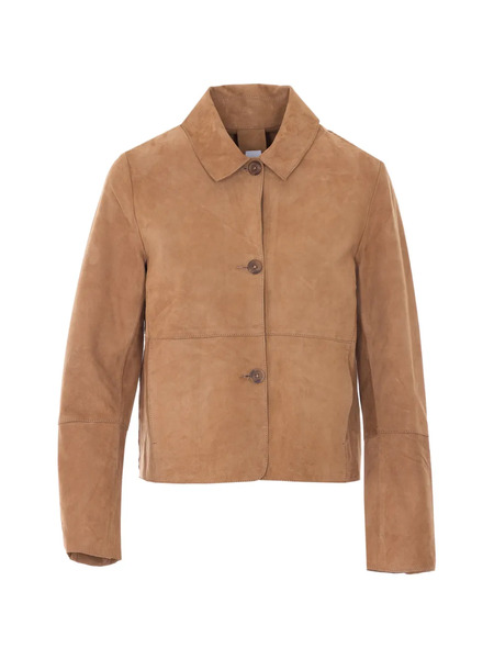  Bully Frontal-button Suede Jacket - Neutrals 