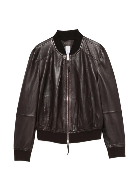  Bully Panelled Lambskin Jacket - Brown 