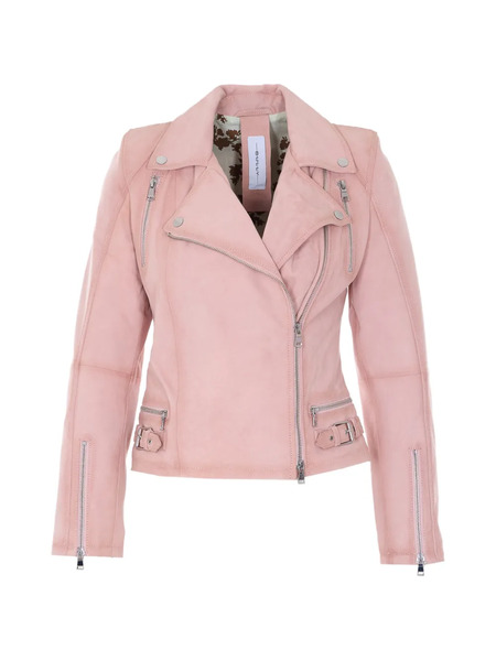  Bully Zip Suede Jacket - Pink 