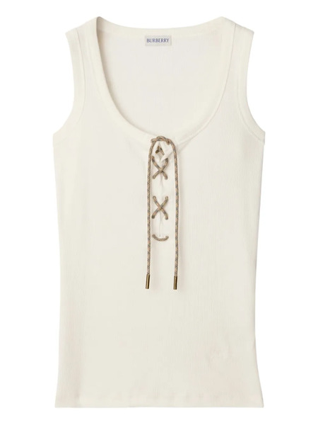  Burberry Adjustable-drawcord Tank Top - Neutrals 