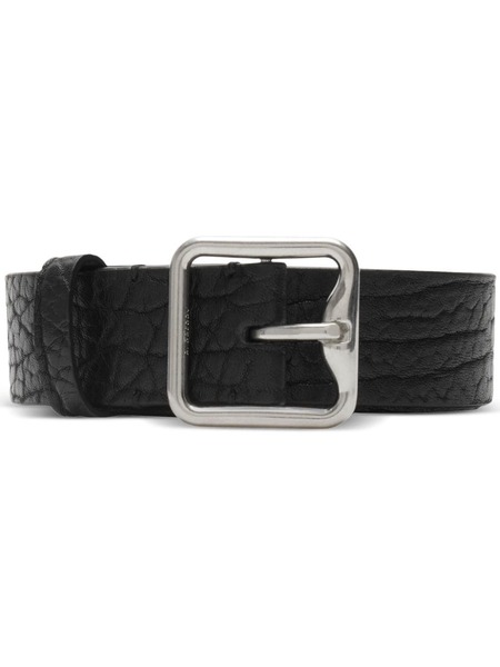  Burberry B-buckle Leather Belt - Black 