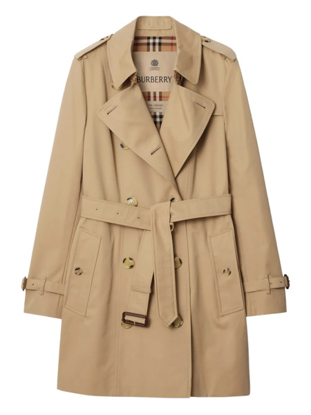  Burberry Belted Double-breasted Trench Coat - Neutrals 