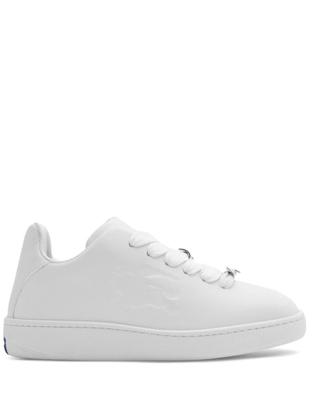  Burberry Box Leather Sneakers - White 