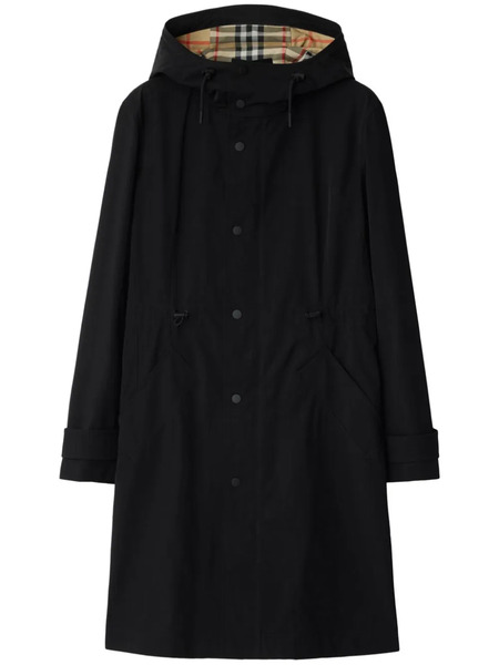  Burberry Button-up Recycled Nylon Parka - Black 