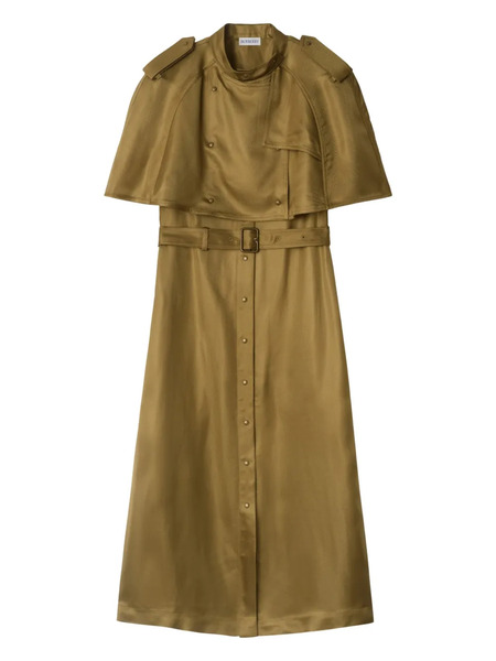  Burberry Buttoned Midi Dress - Green 